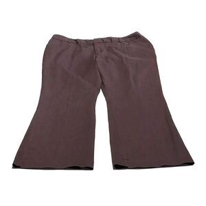 Vtg Mossimo Womens Size 16 Chino Khaki Pants Chocolate Brown Stretch Mom Teacher